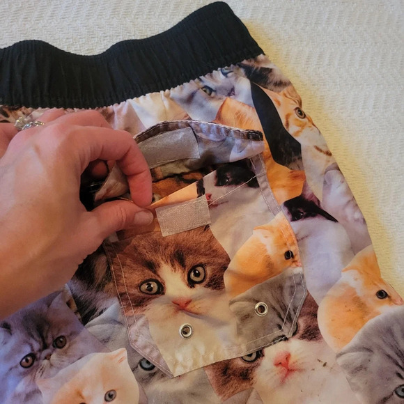 Men's Cat Swim Trunks board shorts size S - Picture 5 of 6